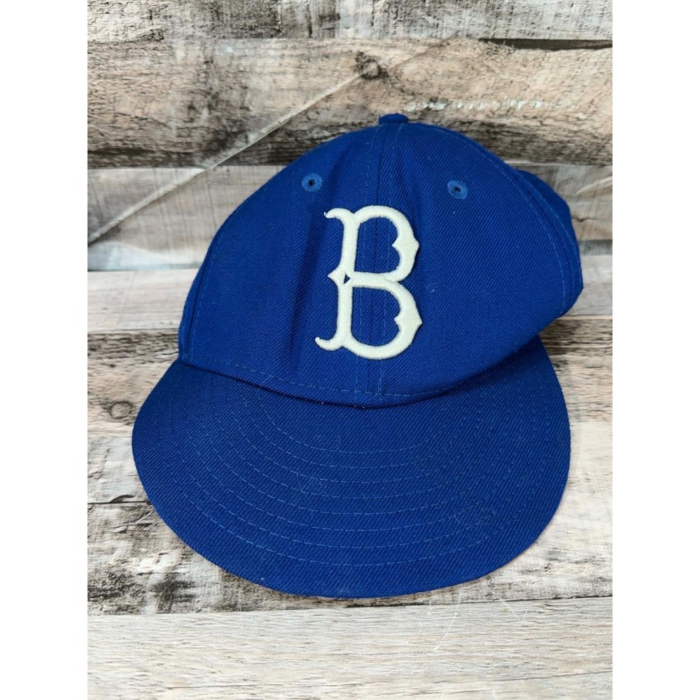 Vintage MLB New Era Cooperstown Collection Brooklyn Dodgers Fitted Hat 7 1/4